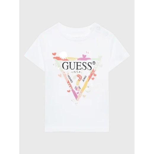 Guess T-Shirt A3GI00 K6YW3 Biały Regular Fit Guess 3_6M MODIVO