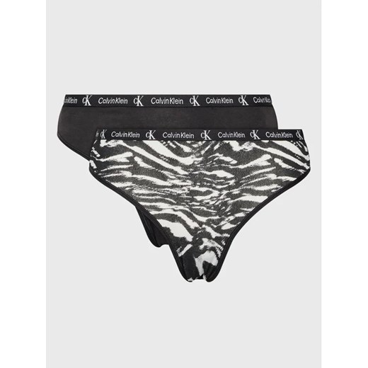 Calvin Klein Underwear Komplet 2 par fig klasycznych 000QD3991E Czarny ze sklepu MODIVO w kategorii Majtki damskie - zdjęcie 168471068