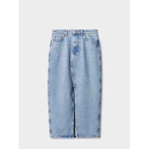 Mango Spódnica jeansowa Matilda 57050477 Niebieski Regular Fit Mango L okazja MODIVO