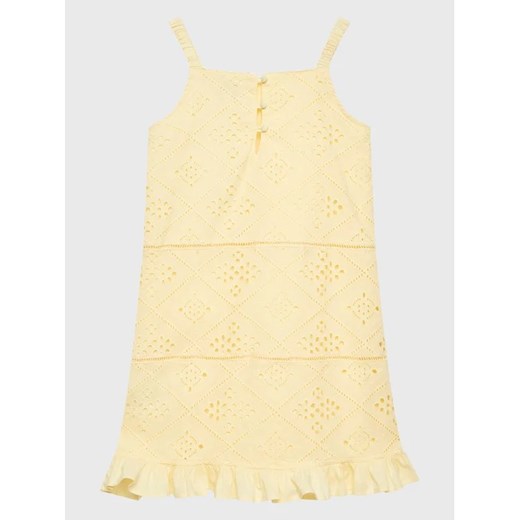 Guess Sukienka letnia J3GK23 WFGJ0 Żółty Regular Fit ze sklepu MODIVO w kategorii Sukienki dziewczęce - zdjęcie 168471498