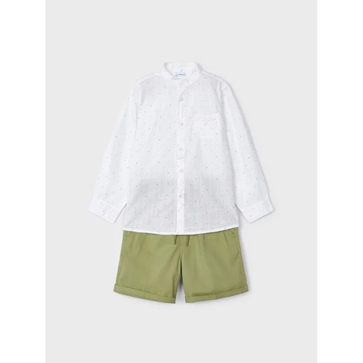 Mayoral Komplet koszula i szorty materiałowe 3242 Kolorowy Regular Fit ze sklepu MODIVO w kategorii Komplety chłopięce - zdjęcie 168471536