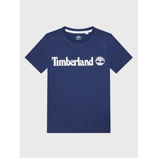 Timberland T-Shirt T25T77 D Granatowy Regular Fit Timberland 16Y wyprzedaż MODIVO