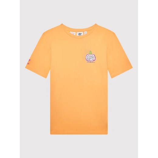 adidas T-Shirt KEVIN LYONS HF7579 Pomarańczowy Regular Fit ze sklepu MODIVO w kategorii T-shirty chłopięce - zdjęcie 168471809