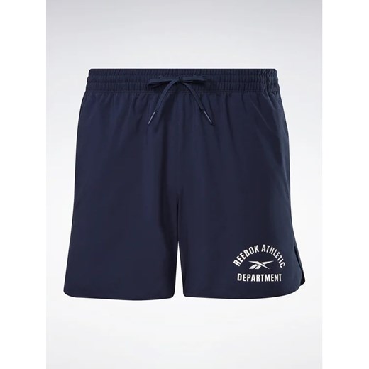 Reebok Szorty sportowe Training Graphic Woven Shorts HT3704 Niebieski Reebok XXL MODIVO