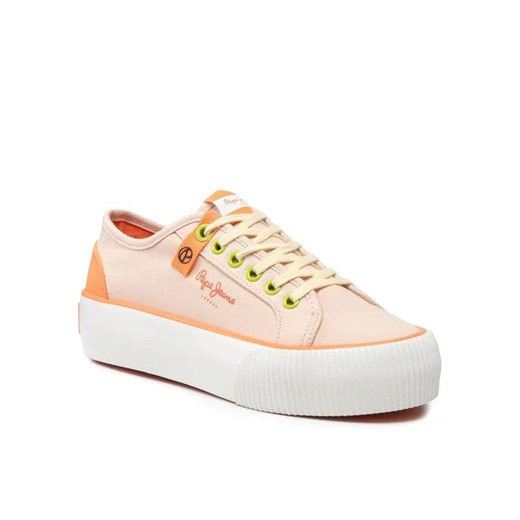 Pepe Jeans Sneakersy Ottis W Bass PLS31299 Różowy Pepe Jeans 37 MODIVO wyprzedaż