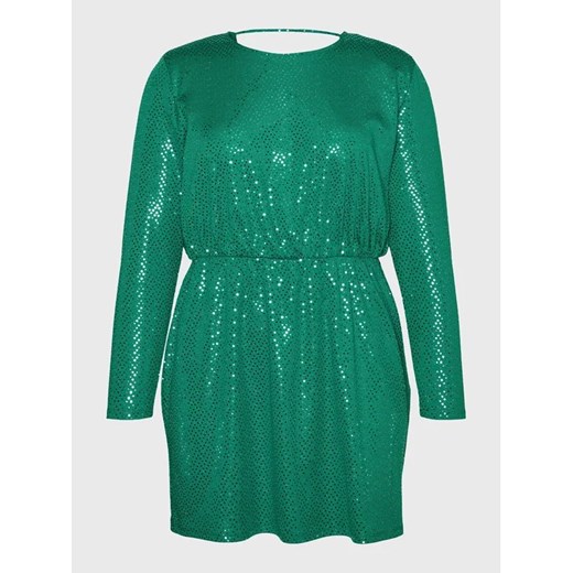 Vero Moda Curve Sukienka koktajlowa Kalla 1027822 Zielony Regular Fit 48_50 MODIVO