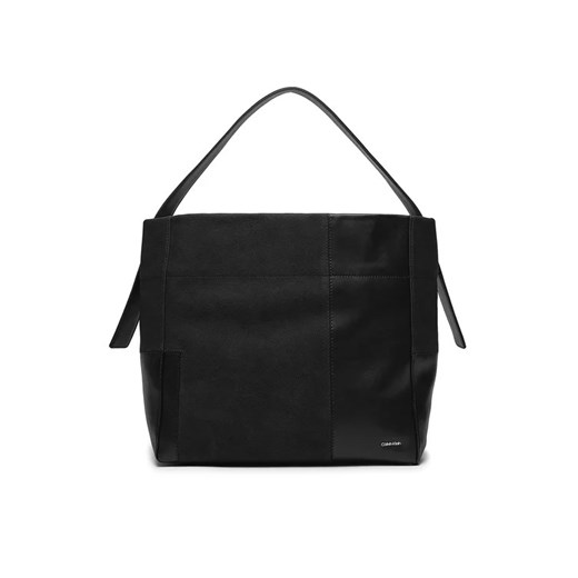 Calvin Klein Torebka Texture Block Large Shopper K60K611670 Czarny ze sklepu MODIVO w kategorii Torby Shopper bag - zdjęcie 168474406