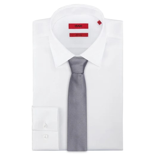 Hugo Krawat Tie Cm 6 50324543 Szary OS okazja MODIVO