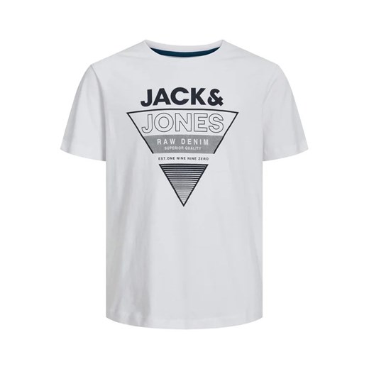 Jack&Jones Junior T-Shirt 12237030 Biały Regular Fit Jack&jones Junior 176 promocja MODIVO