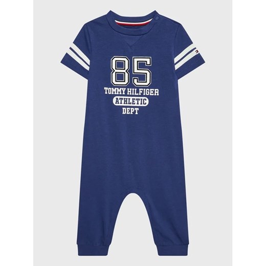 Tommy Hilfiger Pajac Collegiate KN0KN01552 Niebieski Regular Fit ze sklepu MODIVO w kategorii Pajacyki - zdjęcie 168476225