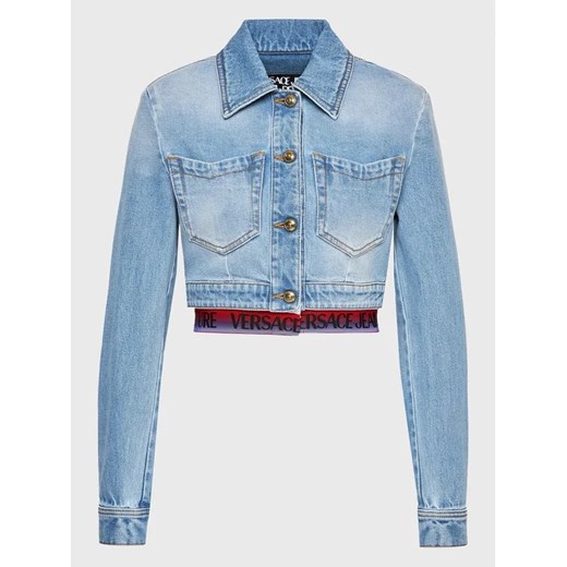 Versace Jeans Couture Kurtka jeansowa 74HAS46B Niebieski Regular Fit 38 MODIVO