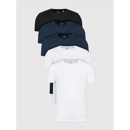 Jack&Jones Komplet 5 t-shirtów Organic Basic 12191190 Kolorowy Regular Fit ze sklepu MODIVO w kategorii T-shirty męskie - zdjęcie 168476317