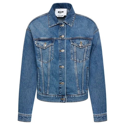 MSGM Kurtka jeansowa 3041MDH41LX 217283 Niebieski Regular Fit 40 MODIVO