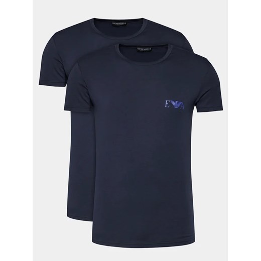 Emporio Armani Underwear Komplet 2 t-shirtów 111670 4R715 06236 Granatowy Regular Fit ze sklepu MODIVO w kategorii T-shirty męskie - zdjęcie 168477537