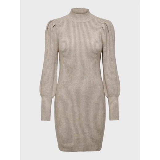 ONLY Sukienka dzianinowa Katia 15232502 Beżowy Slim Fit S MODIVO
