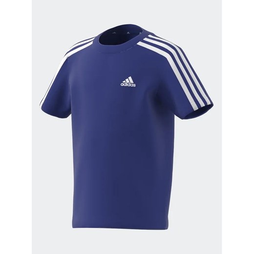 adidas T-Shirt Essentials 3-Stripes Cotton T-Shirt IJ6344 Niebieski Regular Fit ze sklepu MODIVO w kategorii T-shirty chłopięce - zdjęcie 168477997