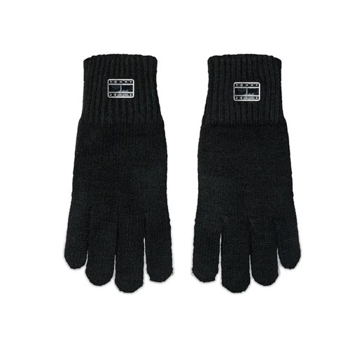 Tommy Jeans Rękawiczki Damskie Tjw Cosy Knit Gloves AW0AW15481 Czarny ze sklepu MODIVO w kategorii Rękawiczki damskie - zdjęcie 168479156