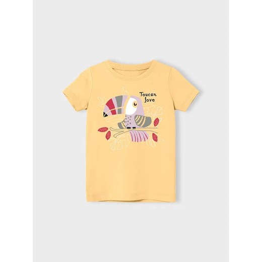 NAME IT T-Shirt 13202932 Żółty Regular Fit ze sklepu MODIVO w kategorii Bluzki dziewczęce - zdjęcie 168479216