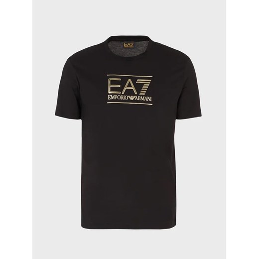 EA7 Emporio Armani T-Shirt 6RPT19 PJM9Z 1200 Czarny Regular Fit L okazja MODIVO