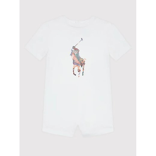 Polo Ralph Lauren Romper 320870790002 Biały Regular Fit ze sklepu MODIVO w kategorii Koszulki niemowlęce - zdjęcie 168480355