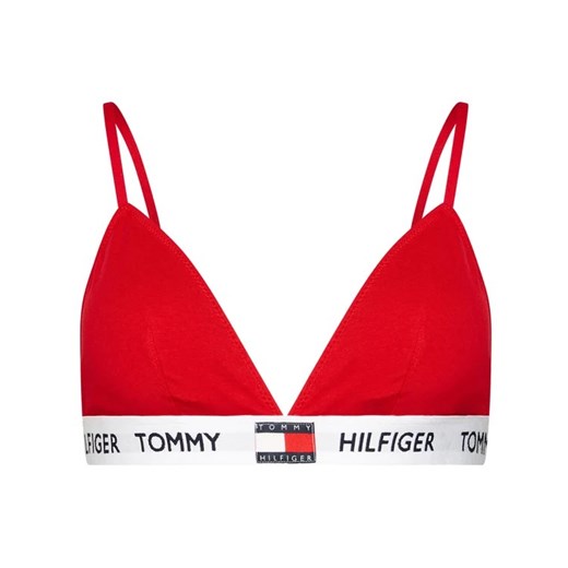 Tommy Hilfiger Biustonosz braletka Padded Triangle Bra UW0UW02243 Czerwony Tommy Hilfiger XS MODIVO wyprzedaż
