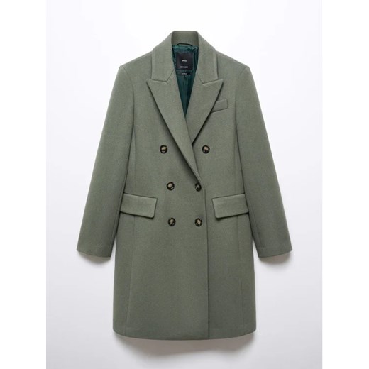 Mango Płaszcz wełniany Dali 57005144 Zielony Regular Fit Mango XXS wyprzedaż MODIVO