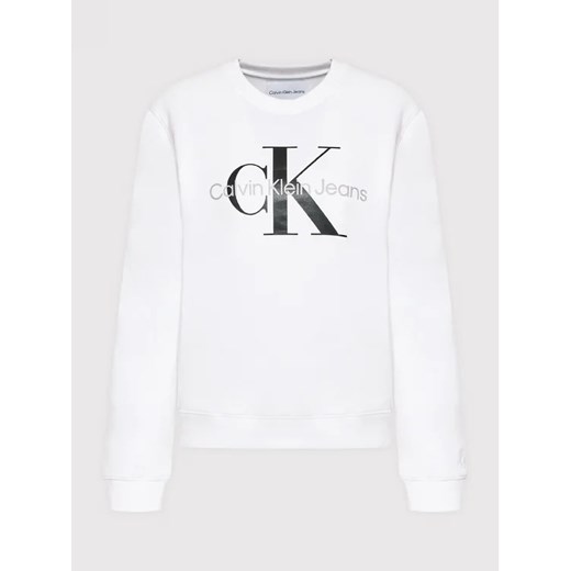 Calvin Klein Jeans Bluza J20J219140 Biały Regular Fit XS MODIVO