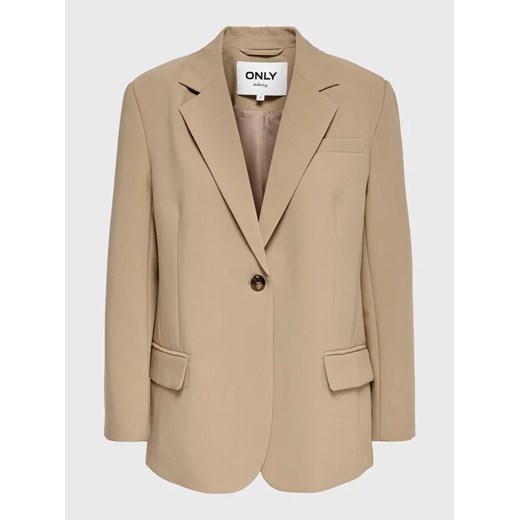 ONLY Marynarka Milian 15264609 Beżowy Regular Fit 38 wyprzedaż MODIVO