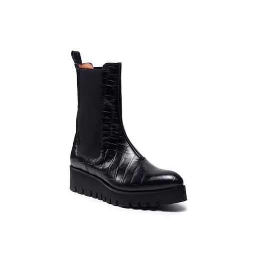 Solo Femme Botki 38809-12-L45/000-13-00 Czarny 39 wyprzedaż MODIVO