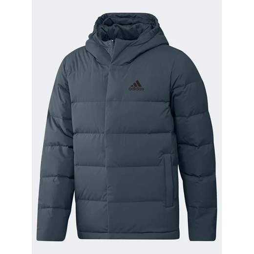 adidas Kurtka puchowa Helionic Down IK3176 Niebieski Regular Fit XL wyprzedaż MODIVO