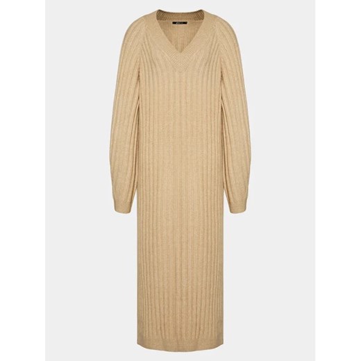 Gina Tricot Sukienka dzianinowa 20233 Beżowy Regular Fit Gina Tricot S MODIVO