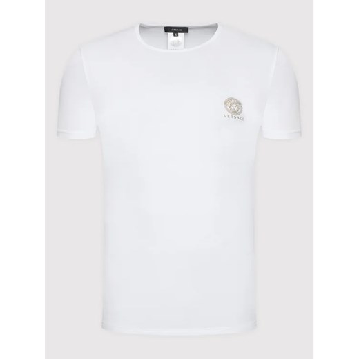 Versace T-Shirt Mc Girocollo Intimo Uomo AUU01005 Biały Slim Fit Versace XXL promocja MODIVO