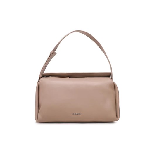 Calvin Klein Torebka Elevated Soft Shoulder Bag Sm K60K610756 Beżowy ze sklepu MODIVO w kategorii Torby Shopper bag - zdjęcie 168483847