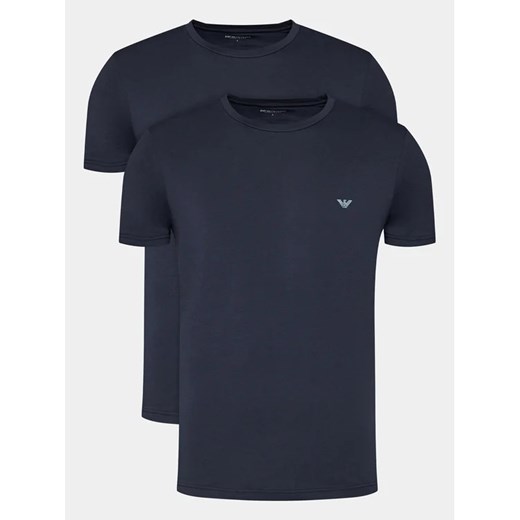 Emporio Armani Underwear Komplet 2 t-shirtów 111267 4R722 70835 Granatowy Regular Fit ze sklepu MODIVO w kategorii T-shirty męskie - zdjęcie 168484109