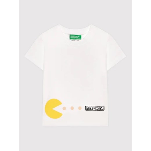 United Colors Of Benetton T-Shirt PAC-MAN 3096G102F Biały Regular Fit United Colors Of Benetton 68 MODIVO