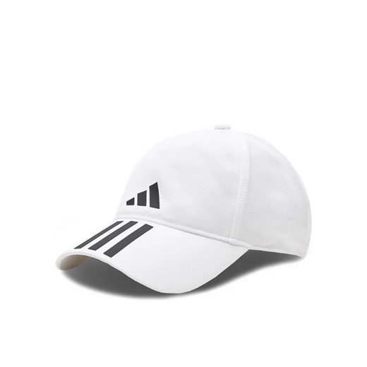 adidas Czapka z daszkiem 3-Stripes AEROREADY Running Training Baseball Cap HT2043 Biały ze sklepu MODIVO w kategorii Czapki z daszkiem męskie - zdjęcie 168484316