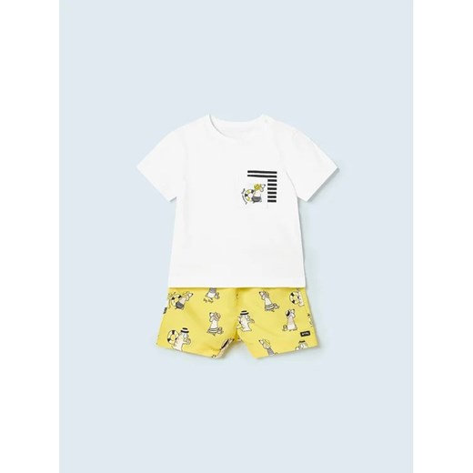 Mayoral T-Shirt 1639 Żółty Regular Fit Mayoral 12M okazyjna cena MODIVO
