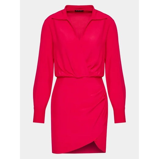 Sisley Sukienka codzienna 4B5FLV03L Różowy Regular Fit Sisley 46 okazja MODIVO