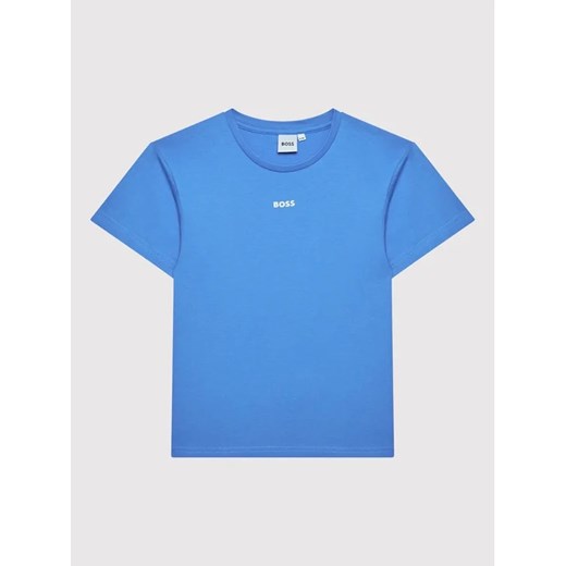 Boss T-Shirt J25N47 S Niebieski Regular Fit 8Y promocja MODIVO
