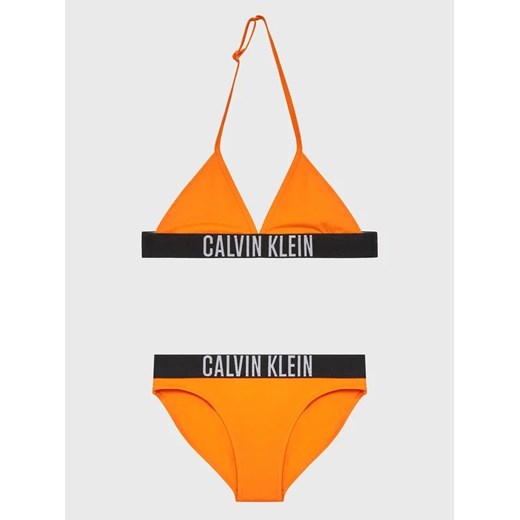 Calvin Klein Swimwear Strój kąpielowy KY0KY00026 Pomarańczowy 12_14Y wyprzedaż MODIVO