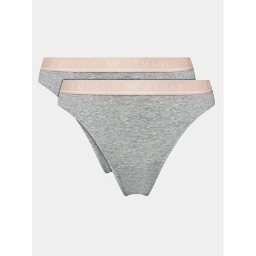 Emporio Armani Underwear Komplet 2 par fig 163337 3F227 00948 Szary ze sklepu MODIVO w kategorii Majtki damskie - zdjęcie 168488079