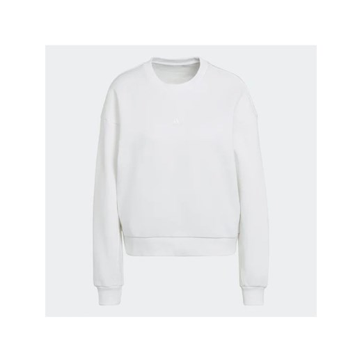 adidas Bluza ALL SZN Fleece Sweatshirt HJ7997 Biały Loose Fit S MODIVO