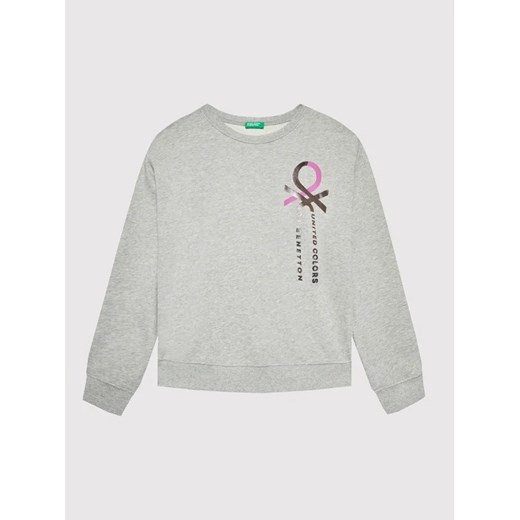 United Colors Of Benetton Bluza 3J68C105N Szary Modern Fit United Colors Of Benetton 150 promocja MODIVO