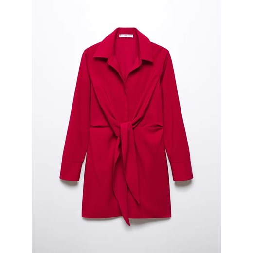 Mango Sukienka koszulowa Sanse 57013802 Czerwony Regular Fit Mango S promocyjna cena MODIVO