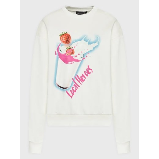 Local Heroes Bluza Strawberry Milk Shake AW22S0016 Écru Oversize Local Heroes L MODIVO