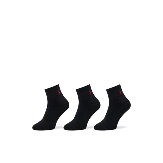 Polo Ralph Lauren Zestaw 3 par wysokich skarpet męskich 449655220001 Czarny ze sklepu MODIVO w kategorii Skarpetki męskie - zdjęcie 168492485