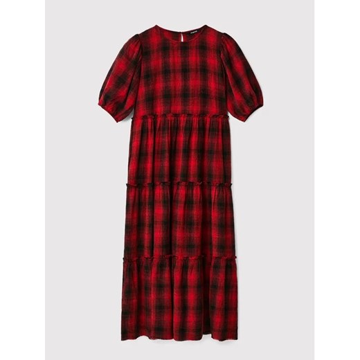 Desigual Sukienka codzienna Khan 22WWVW51 Czerwony Regular Fit Desigual S wyprzedaż MODIVO