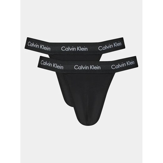Calvin Klein Underwear Komplet 2 par stringów 000NB2208A Czarny Regular Fit Calvin Klein Underwear M MODIVO