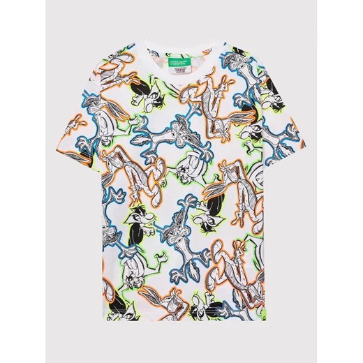 United Colors Of Benetton T-Shirt 3TZMC105F Kolorowy Regular Fit ze sklepu MODIVO w kategorii T-shirty chłopięce - zdjęcie 168494388
