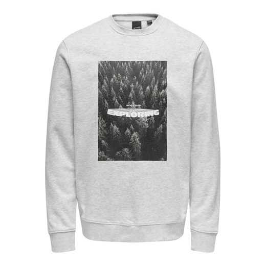 Only & Sons Bluza 22027006 Szary Relaxed Fit Only & Sons S MODIVO